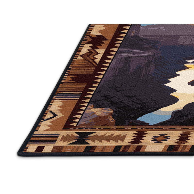  Tapis lavable Sunset Over Canyonlands Southwestern, Tapis de couloir 2 pi x 5 pi