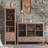Burlywood Solid Wood Display Cases