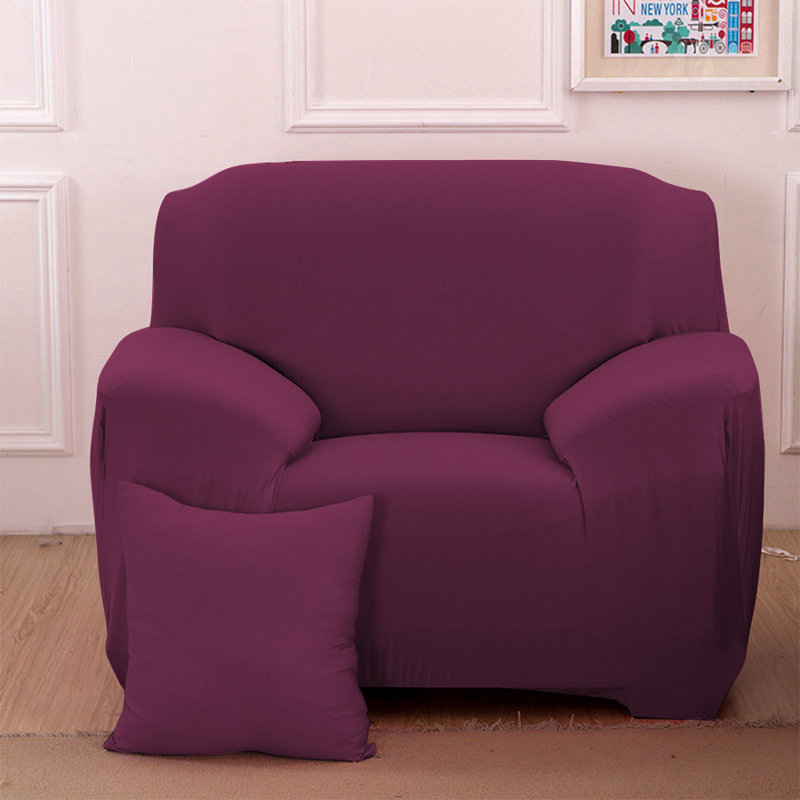 Housse pour canapé extensible 3 places, Rouge brique, H 45 po x l 55 po x P 30 po