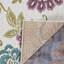 Tapis intérieur / extérieur multicolore à motif floral ivoire Dimmick-25441433