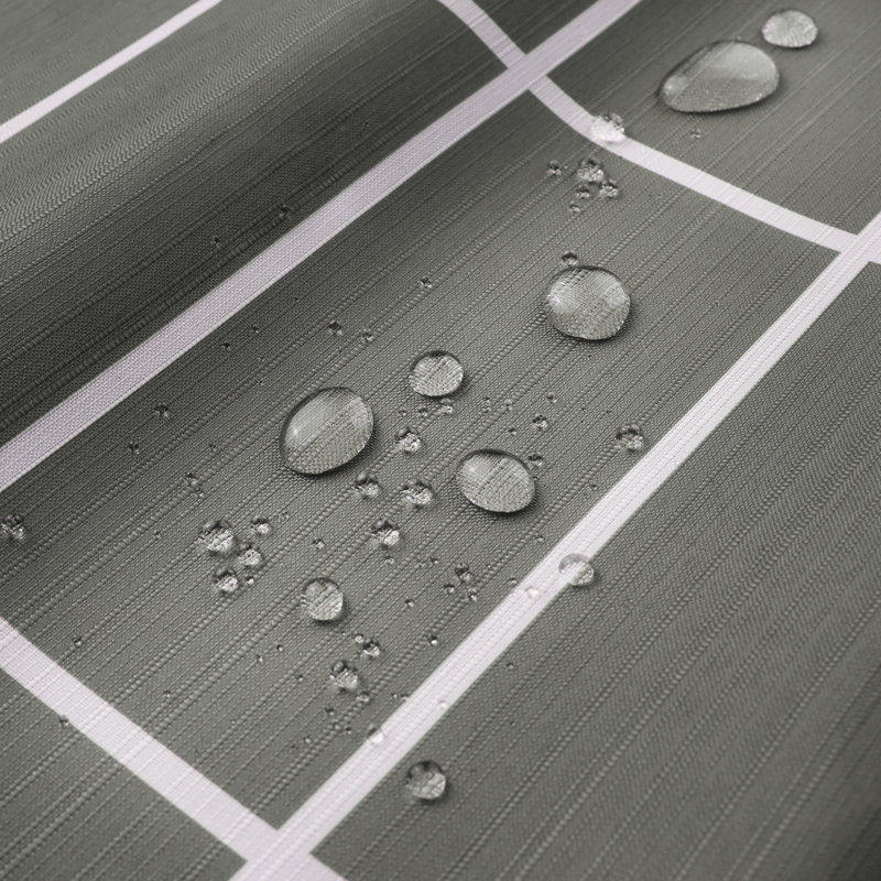 Rideau de douche à imprimé fenêtre, Gris
