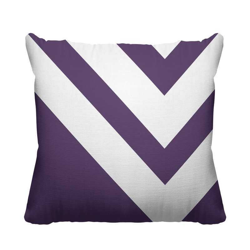 Coussin décoratif intérieur / extérieur Dwight, 15 po x 15 po, Violet, Carré