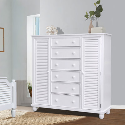 Seery 62" Wide 6 Drawer Armoire by Darby Home Co