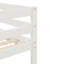 Lit mezzanine avec escalier, blanc