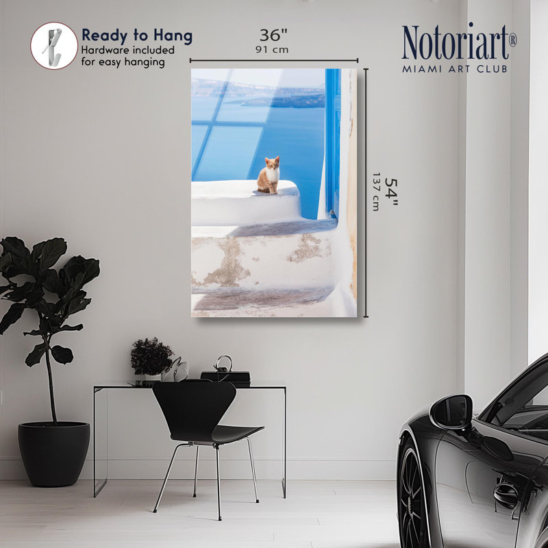 Impression sur toile Marine Mew par Notoriart, prête à être accrochée, H 54 po x l 36 po