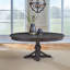 Ensemble de table de salle à manger à piédestal Trelawny avec 4 chaises entièrement rembourrées
