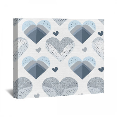 Hearts Canvas Wrap - Romantic Wall Decor