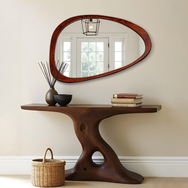 Miroir décoratif Blaxton, Brun, 47 po x 30 po