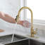 Robinet de cuisine rétractable à poignée simple avec accessoires-61310993