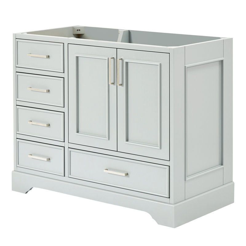 Base de meuble-lavabo simple 42,75 po Peightyn, Gris