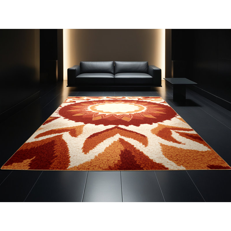 Tapis marocain moelleux moelleux et moelleux en brun - reliure brun clair, 2 x 3