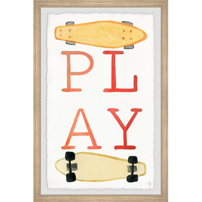 Zander Zander Skateboard Play - Single Picture Frame Print