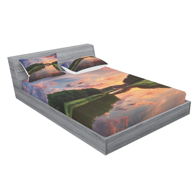 Microfiber Sheet Set, Queen Sheet Set with Fitted Sheet