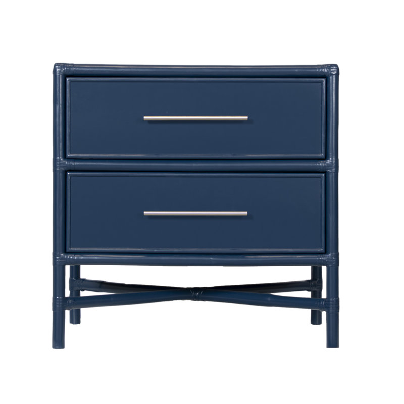 Venice 2 - Drawer Nightstand, Navy Blue
