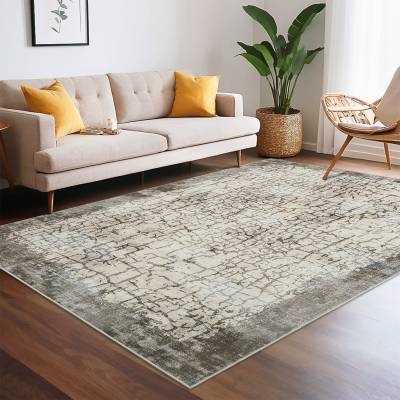 Tapis lavable pour la salle de séjour, Rectangle 9 pi x 12 pi