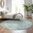 Premium Machine Washable Prisco Teal Rug-2032285375