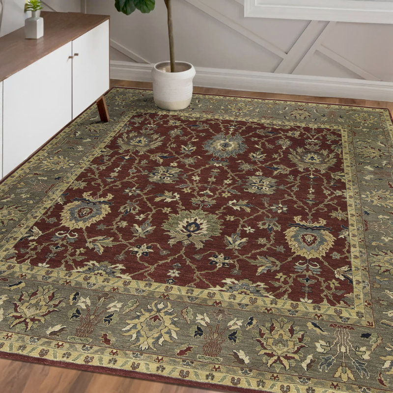 One-of-a-Kind Square 10' X 10' Hand Knotted Area Rug