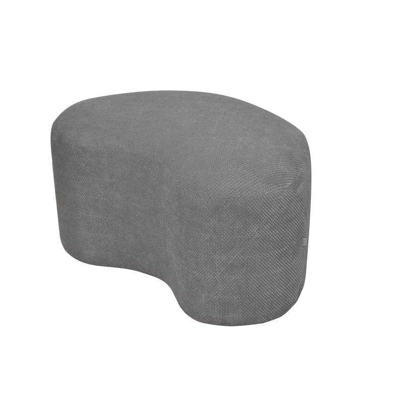 Figi 85cm Wide Novelty Cocktail Ottoman, Grey/Brown/Blue