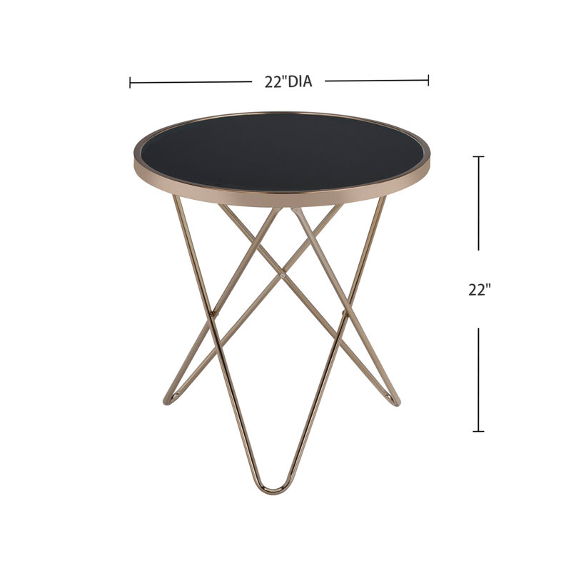 Table de bout de style moderne, Noir