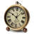 Modern & Contemporary Analogue Metal Quartz Movement / Crystal Tabletop Clock with Alarm in Brass