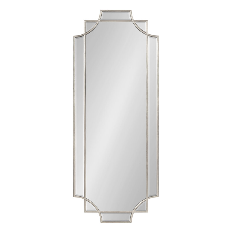 Ocilla Flat Mirror, Silver, 42" x 16"