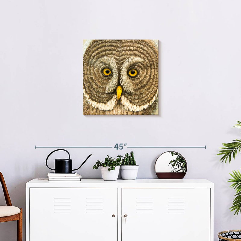 Brampt Owl Sculpture, 20" H x 20" W