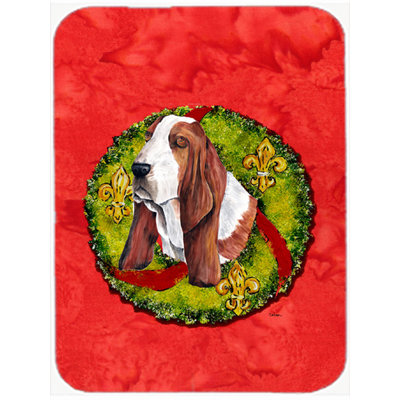 Basset Hound Glass Cutting Board