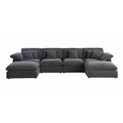6 - Piece Chenille Sectional