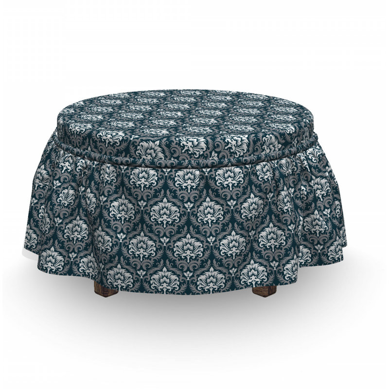 Box Cushion Ottoman Slipcover