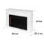 Klarstein 86cm W White Electric Fireplace