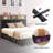 Naumann Upholstered Bookcase Storage Bed-932650332-930087539