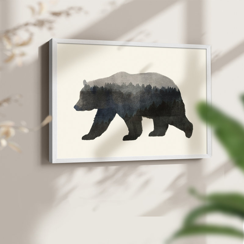 The Wilderness II -Framed Print - Restickable, H 8 po x l 10 po, Blanc