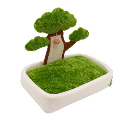 Daymein Velvet Bolster Pet Bed