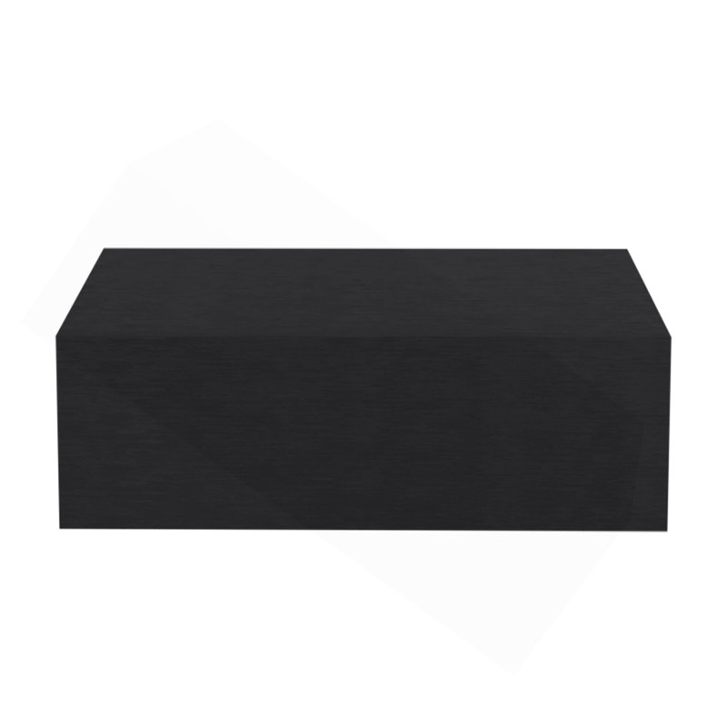 Milano Floating Nightstand , End Table, Side Table Wall-Mounted With Drawer -Black -Bedroom, Particle Board, Black