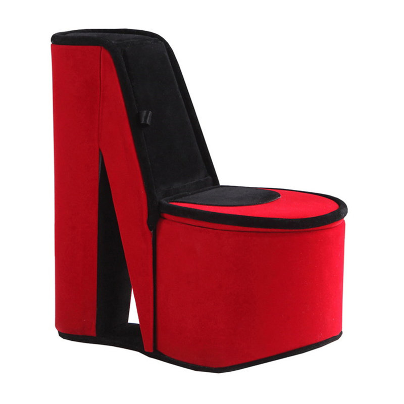 Boîte à bijoux en forme de chaussure Jimmison, Rouge