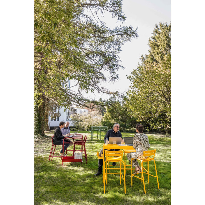 Luxembourg Outdoor Bar Stool, Acapulco Blue