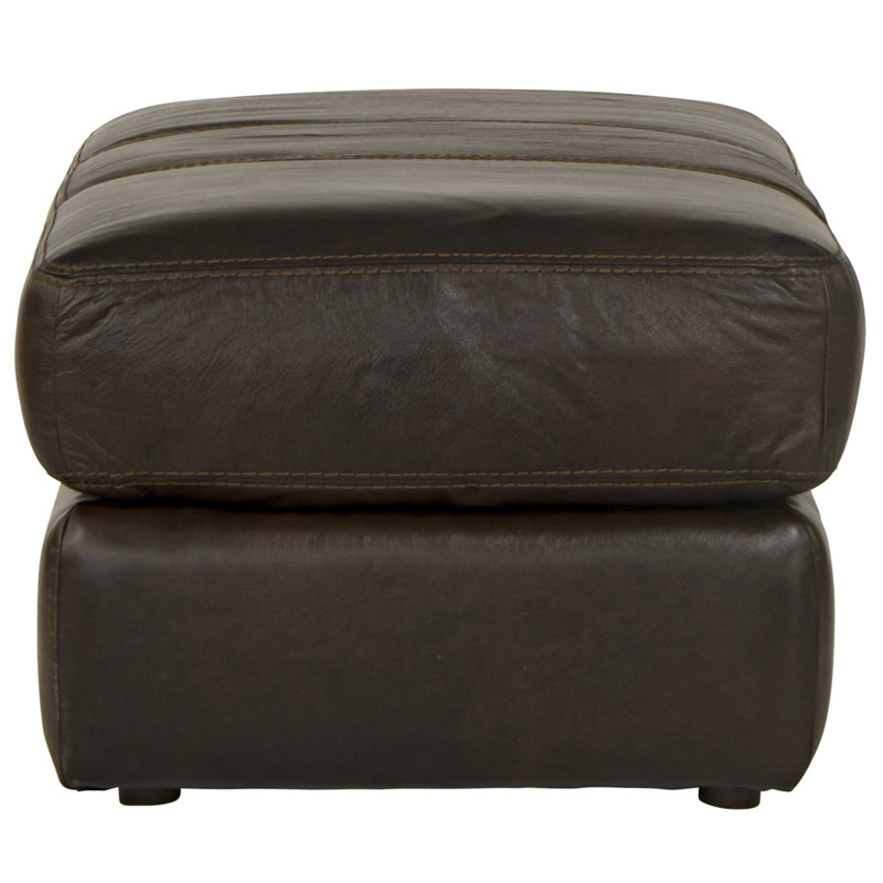 Meleia Italian Leather Footstool