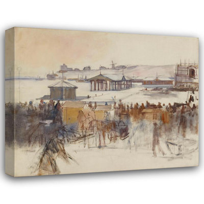 "From the South Harbor" par Albert Edelfelt - Art sur toile tendue avec châssis