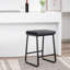 Ensemble de 2 tabourets de bar Ebern Designs Selma, cuir PU, pieds en fer-696169361-799263742