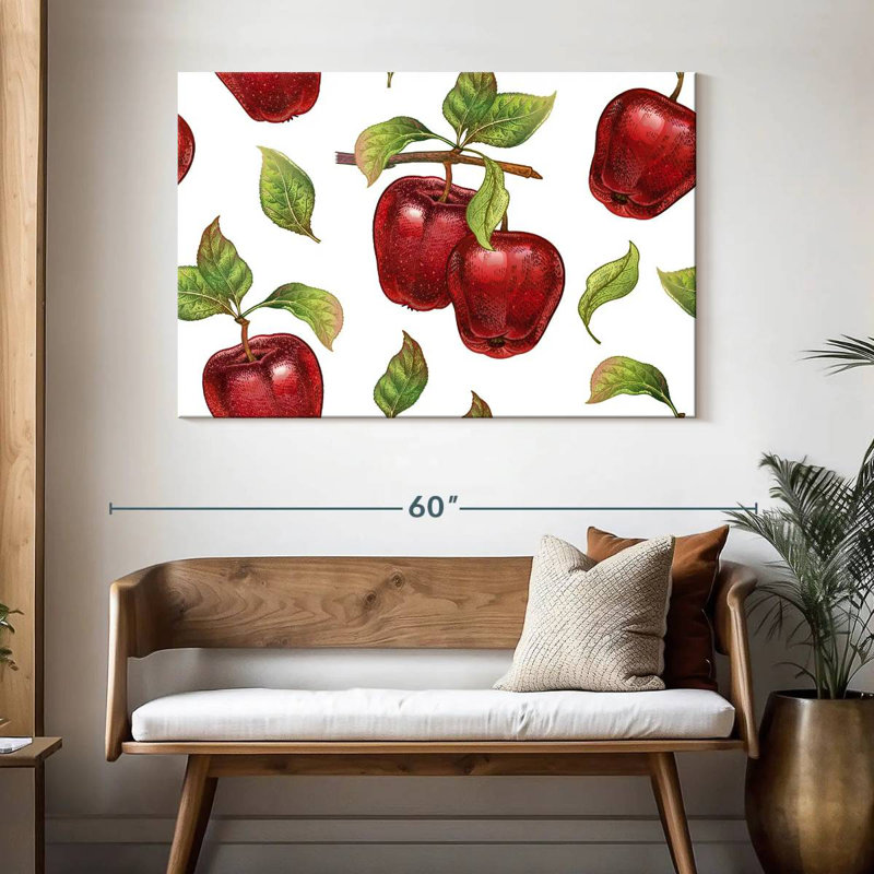 Yarlin Luscious Apples, 32" H x 48" W