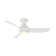 Corona 3 - Blade Outdoor/Indoor Smart Flush Mount Ceiling Fan with Remote Control and Dimmable LED Light Kit Included 