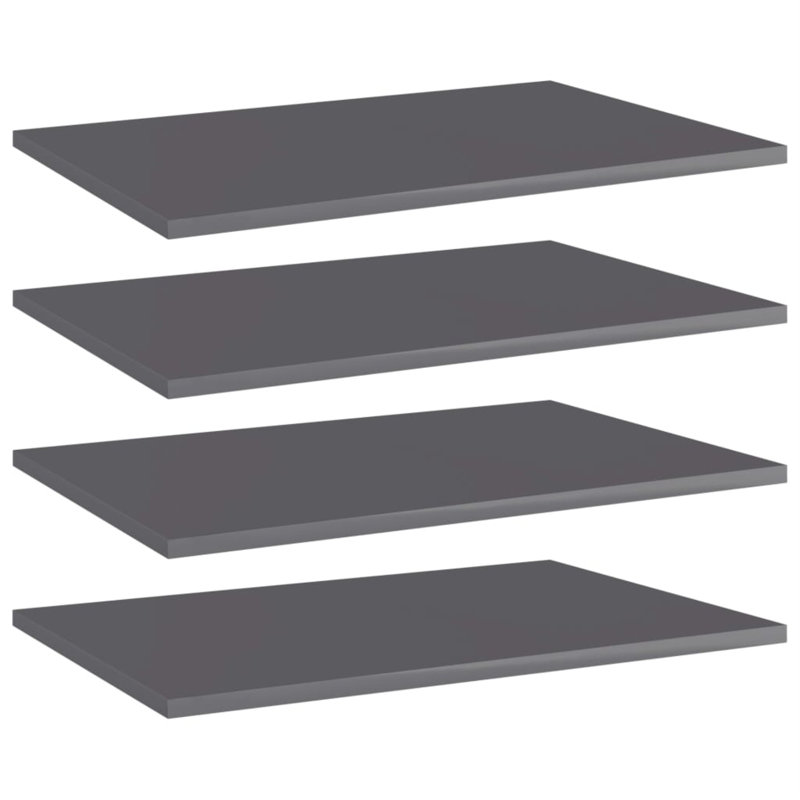 Floating Shelves Wall Shelving Wall Mounted Shelves Display Wall Units, 0.6" H x  23.6" W x 15.7" D, High Gloss Gray