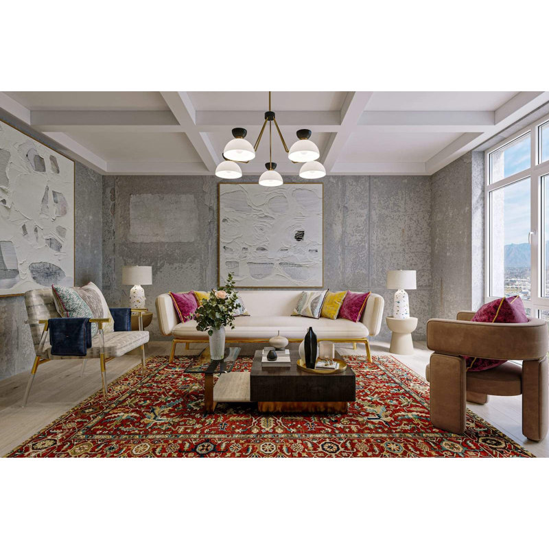 Handmade Wool Oriental Area Rug, Rectangle 10' x 14'