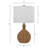 Anson 22'' Rattan Metal Table Lamp Set (Coastal Accent) - MCM Modern Funky Accent Table Lamps For Bedroom Bedside/Nightstand, Living Room & Desk