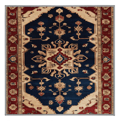 Machine Washable Persian Brown Area Rug