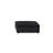 Aveline 80"W Black Velvet 3 Pc Sectional Sofa Ottoman-1570377754
