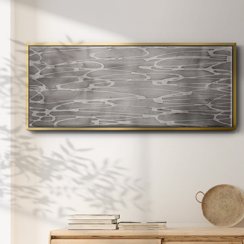 Slate Abstract- Framed Canvas