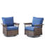 Chaise berçante pivotante avec coussins Blathnaid-1316884138