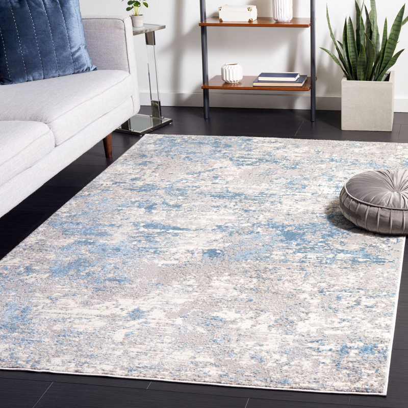 Tapis abstrait Dowlen Performance, Rectangle 5 pi 3 po x 7 pi 6 po