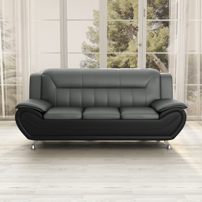 78.5'' Faux Leather Sofa